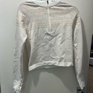 DSG Cream Patterned long sleeve or base layer